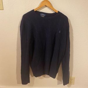 Ralph Lauren Polo Navy Blue Sweater- Large
